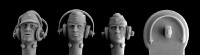 Hornet Model - WWII SS Tankmen Trim headband from base and fit over earphones includes switchbox