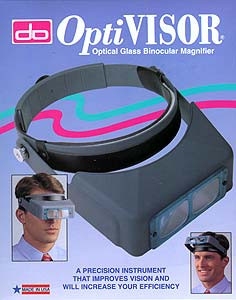 optivisor optical glass binocular magnifier