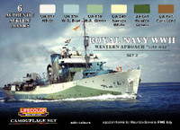 8052478350332 Royal Navy WWII Eastern Early War Set #1 Camouflage Acrylic Set 