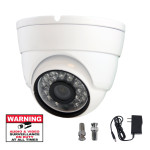 1/3-Inch Color 700TVL 3.6mm IR Vandal-Proof Security Dome Camera 