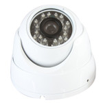 DigiHiTech - 1/3" Color 700TVL 24 IR LED Armored Aluminum 3.6mm Eyeball Dome Camera FS1709/IRAD