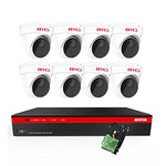 BTG 8CH 5MP Security Camera System Built-in PoE 8MP 4K NVR with Outdoor 5MP Surveillance IP PoE 8 x Varifocal Dome Cameras HD 2592 x 1944 IR CCTV System H265 2TB HDD
