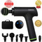 Massage Gun [2020 Newest] Deep Tissue Percussion Muscle Handheld One-Click Electric Body Fascia Massager Sports Drill Portable Super Quiet Brushless Motor with 6 Massage Heads and 6 Adjustable Speed