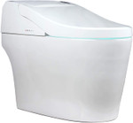EUROTO EUT3828 [Newest 2021] One-Piece Dual Flush, Integrated Bidet and Toilet,Luxury auto Open and Close lid Heated seat, Warm Dryer and air Deodorizer, White