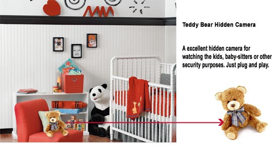 teddy bear spy nanny camera