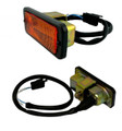 Turn signal assembly (Powder coated w/amber lens) for 1950-55 L, R trucks, Metros and 1961-68 Scout 80