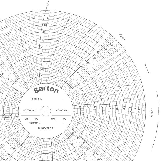 BUKC2264 Barton Circular Chart RECORDERS CHARTS & PENS