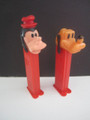 Pluto & Goofy Moveable ears, 3.9 Thin feet, red stems