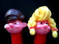 Girl and Boy Pez, 1994 release, retired, mint, loose