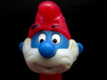 PAPA Smurf Pez old style Series 1 Mint on Card