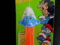 Smurf Boy Pez w/small Head & Rare Neon Orange  Stem MINT on Card