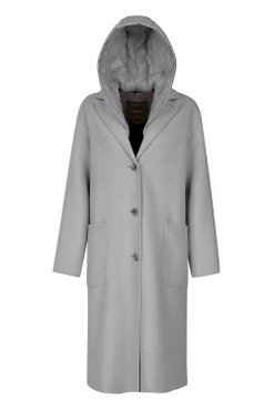 Material	DOUBLE WOOL BLEND CLOTH
Colour	LIGHT MELANGE GREY
Season	F/W 2025
Gender	WOMAN
Usage	URBAN