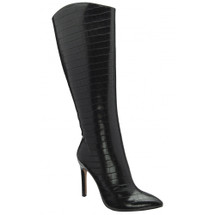 Ravel ladies’ Gibson knee high boot
Black croc-print upper
Pointed toe
Stiletto heel
Heel height (approx): 9cm