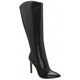 Ravel ladies’ Gibson knee high boot
Black croc-print upper
Pointed toe
Stiletto heel
Heel height (approx): 9cm
