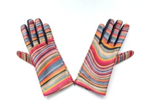 Paul Smith Women’s Signature Multi Swirl Leather Gloves