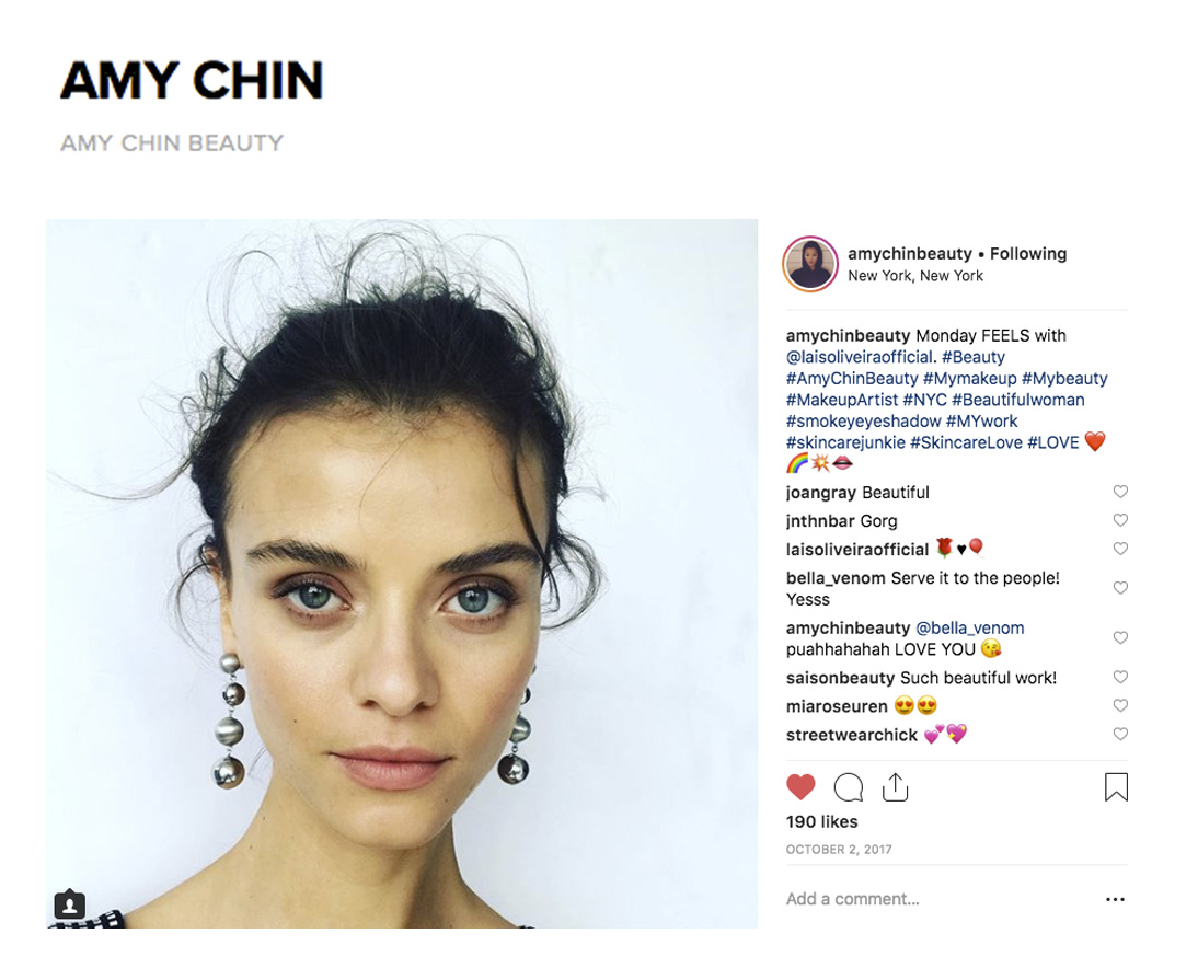 Amy Chin Beauty Lais Oliveira Photoshoot Using Saison Organic Skincare