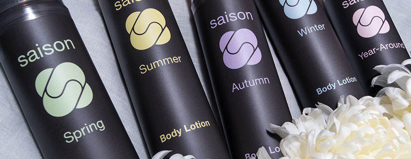 Premium organic body lotions for all seasons from Saison #organicskincare #saison