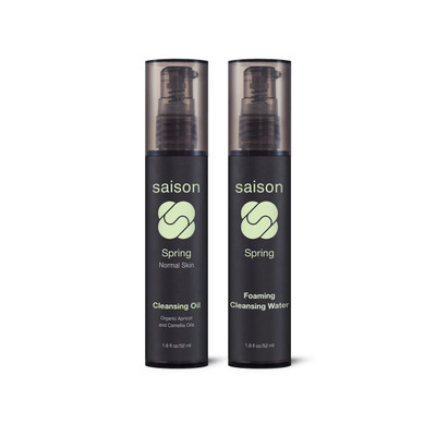 Saison | Spring Face Cleansing Duo Gift Set | Organic Skincare