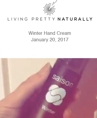 Saison Organic Winter Hand Cream in Living Pretty Naturally