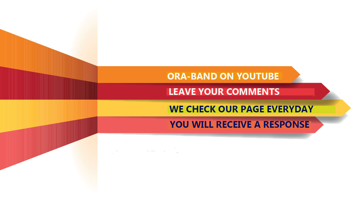THIS IS A PICTURE OF ARROWS THAT DIRECT VIEWERS TO ORA-BAND® YOUTUBE QUERYING