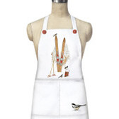 Wooden Skis with Deer Apron