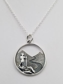 Backcountry Girl with Trail & Mountain Pendant