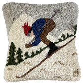 14" Pillow, Downhill Skier