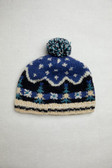 Hand knit Alpine Hat- Blue