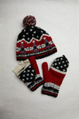 Hand Knit Alpine Hat- Red