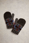 Hand Knit Alpine Mitten- Grey