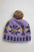 Hand Knit Alpine Hat- Lavender