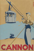 Cannon Skier Giclee Print