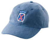 10th Mountain Division Cap, Denin Blue