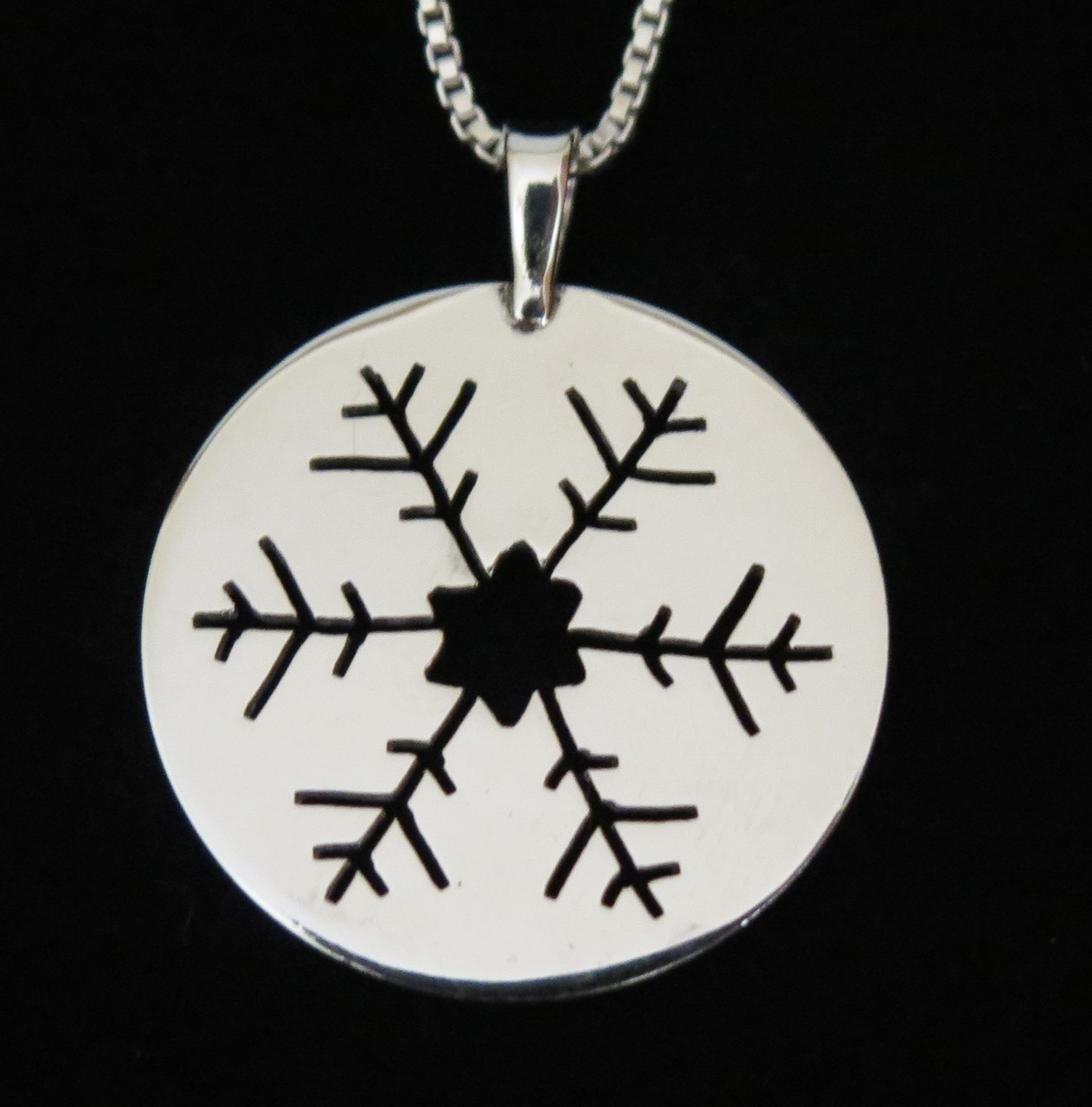 Sterling Silver Snowflake Pendant by Muddy Paws Designs - New England ...