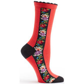 Nordic Stripe Socks- Red