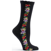 Nordic Stripe Socks- Black