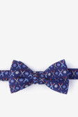 Self-Tie Bow Tie " All Downhill From Here"- Navy Blue