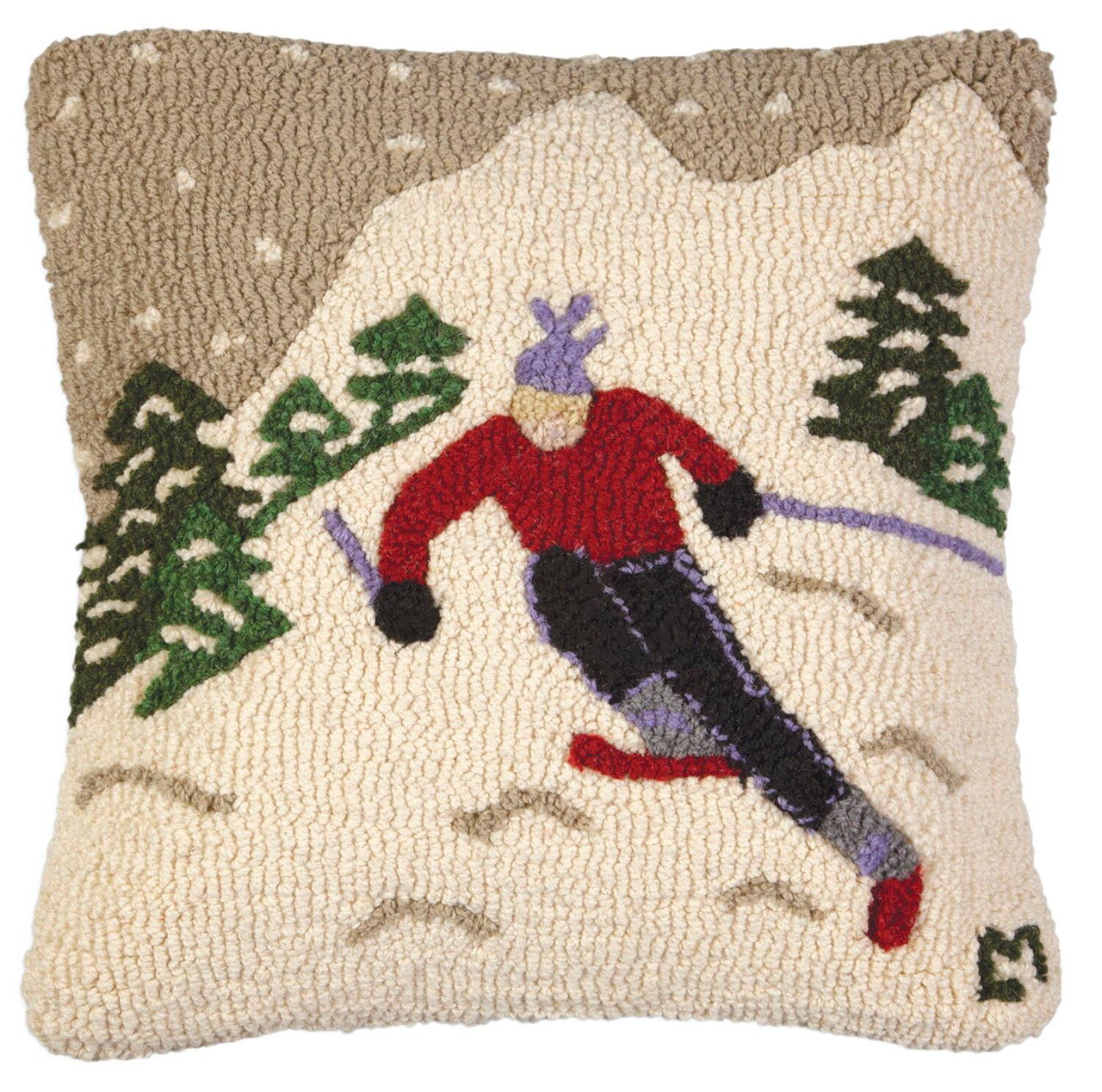 Speedy Skier Pillow - New England Ski Museum