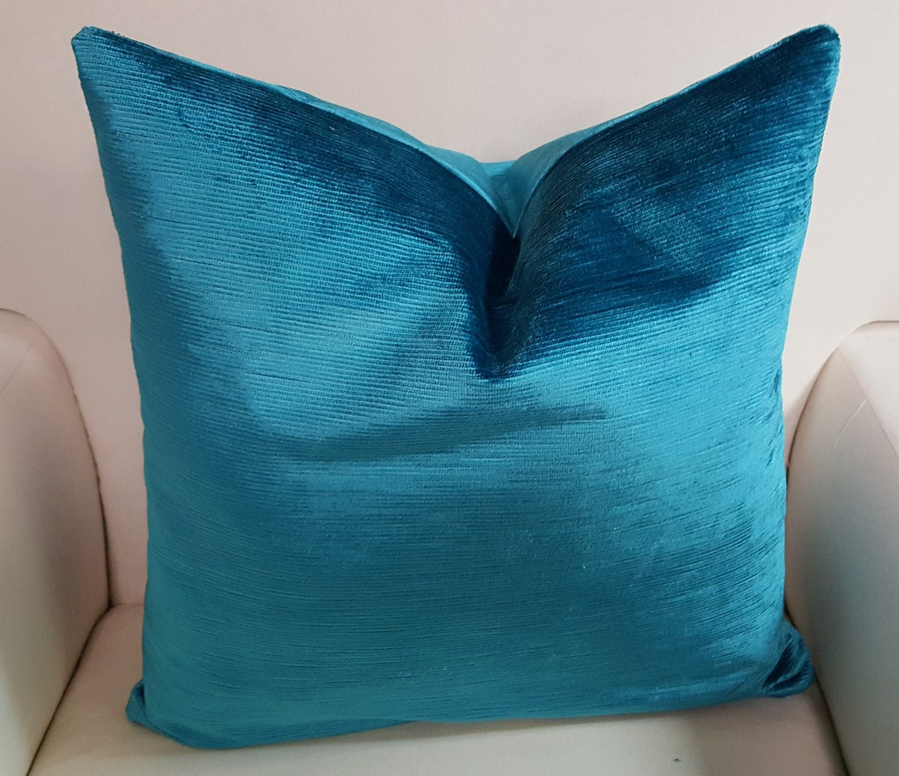 Ocean Blue Couch Pillows, Corduroy