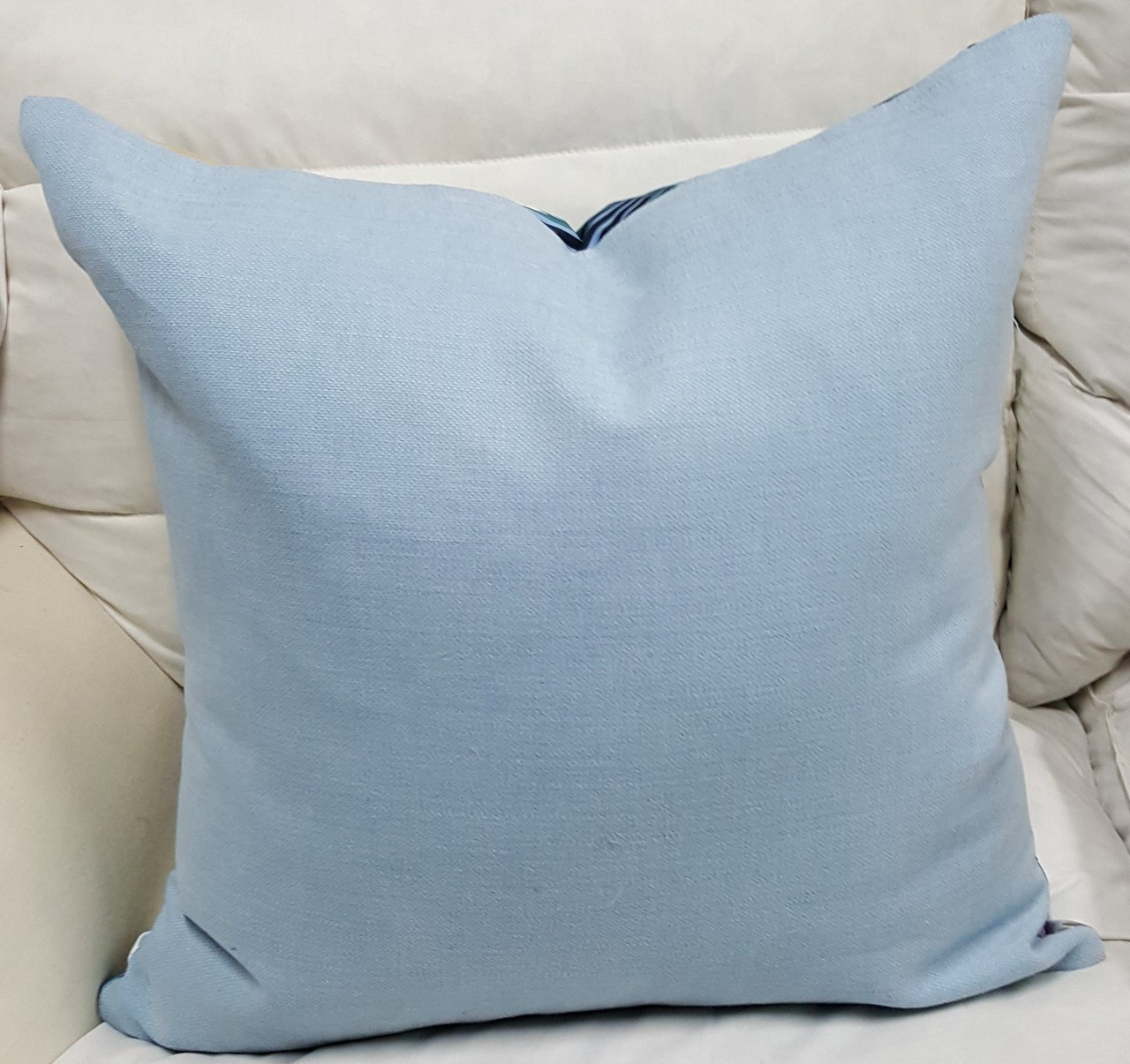 light blue throw for bed
