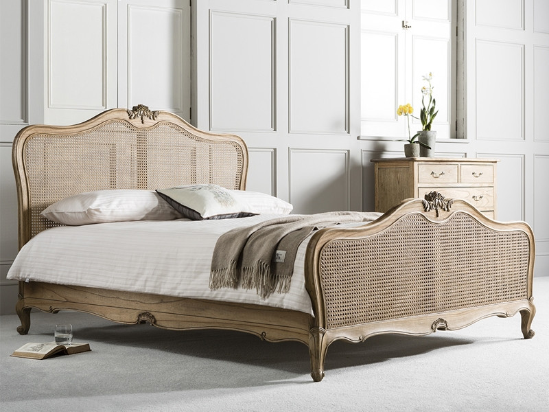 French Rattan Bed Frame