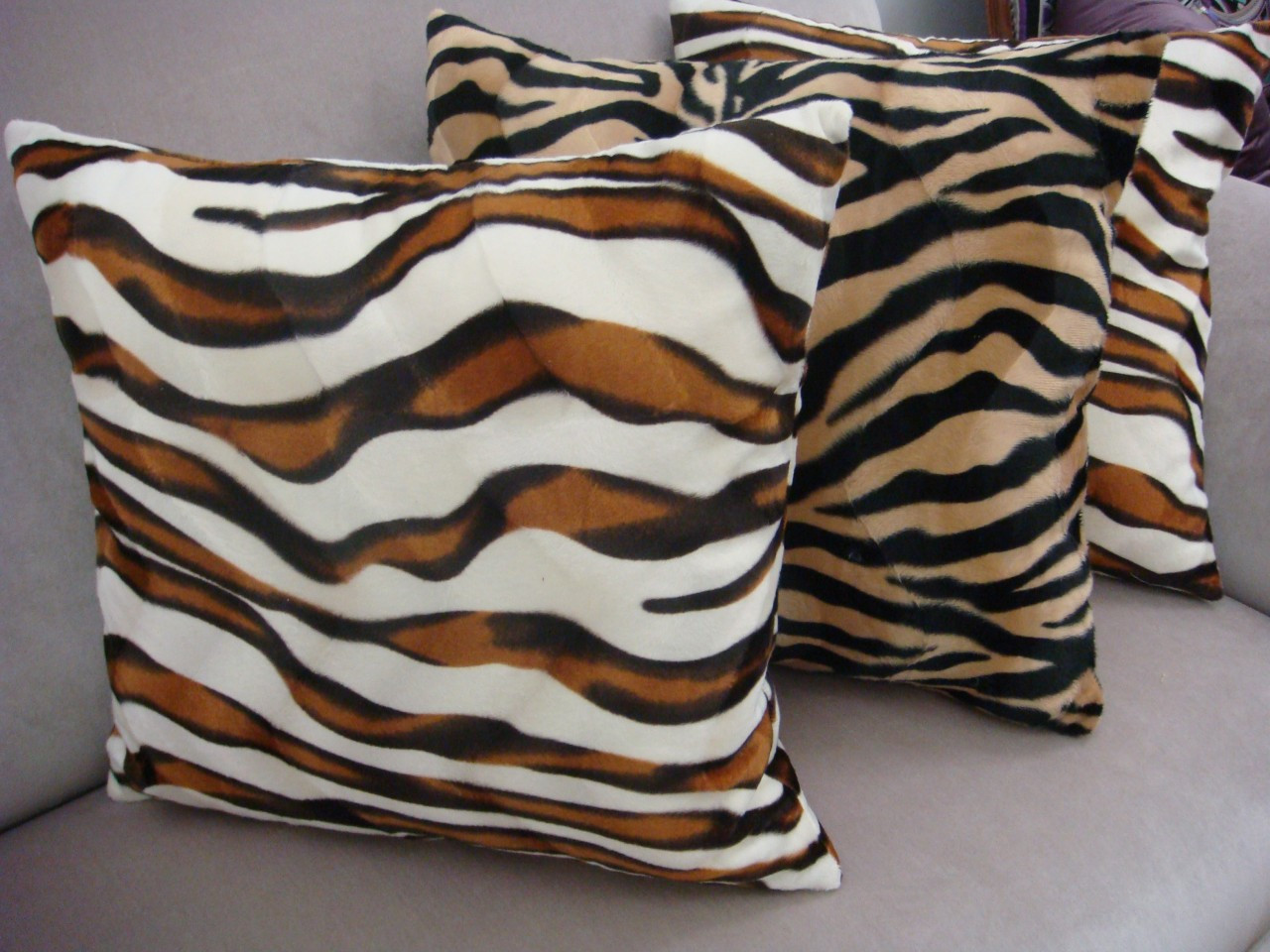 zebra print pillow covers