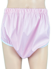 Drydayz Pink Stretchy PU Plastic Pull Up Incontinence Waterproof Pants For Adults ABDL Diaper Lovers Adult Baby PVC Pants