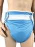 DryDayz Blue All In One Velcro Fastening ABDL Padded Nappy / Diaper Adult 