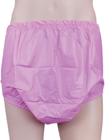Drydayz Pink Stretchy TPU Plastic Pull Up Incontinence Pants For Adults ABDL PVC Pants