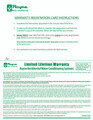 VERSA, SMART, GUARDIAN, GUARDIAN ELITE, XTR2, SXT, HIGH FLOW, RF, DIAMOND & INFINITY SERIES WARRANTY CARD