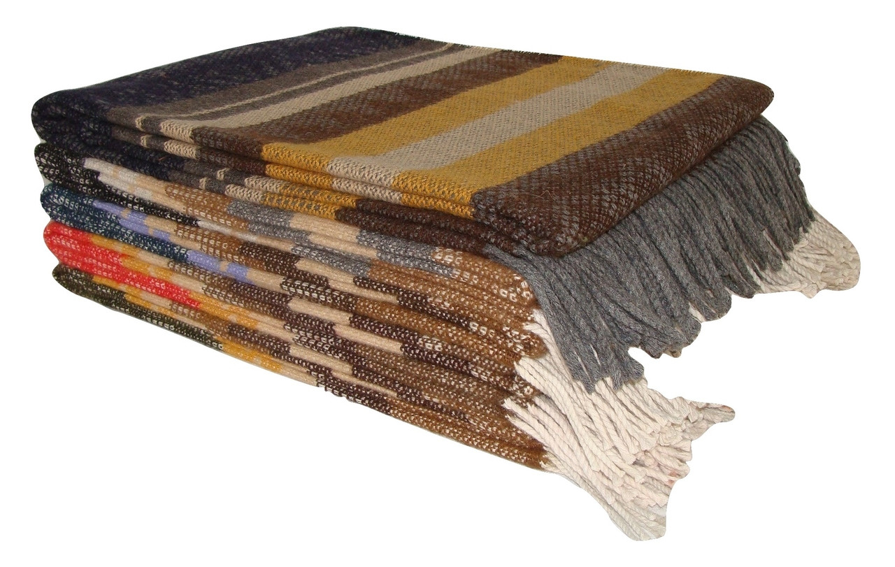 alpaca brushed blanket tri