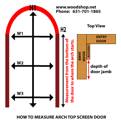 Wood Screen Door Details