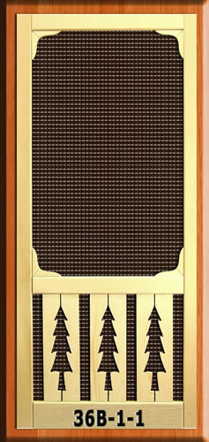 RUSTIC SCREEN DOORS #36-B-1-1 - The Original Woodshop Network