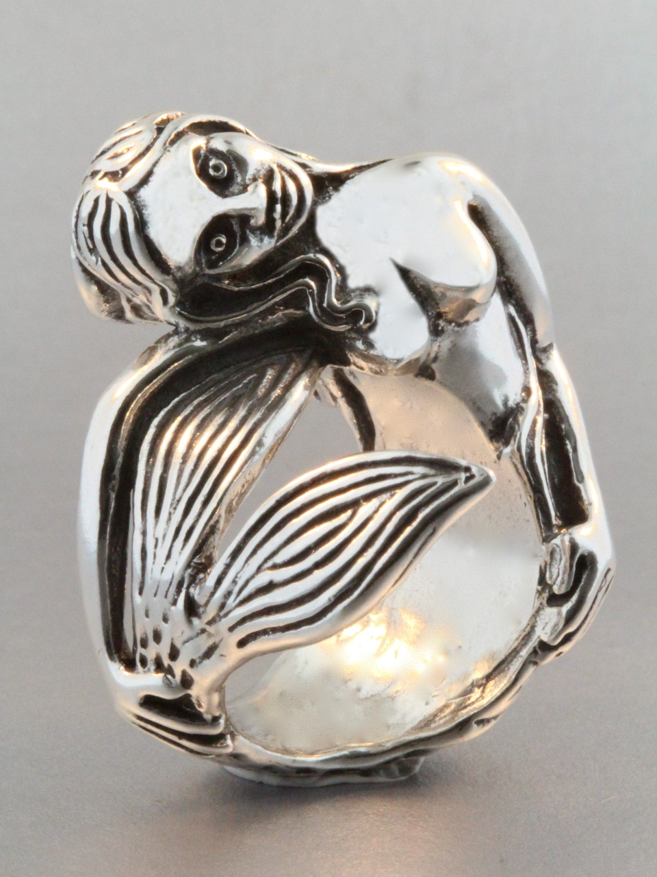 Siren's Song Mermaid Ring Silver Marty Magic Store